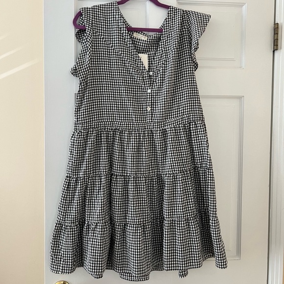 Just Living Dresses & Skirts - Just Living black and white plaid dress medium NWT